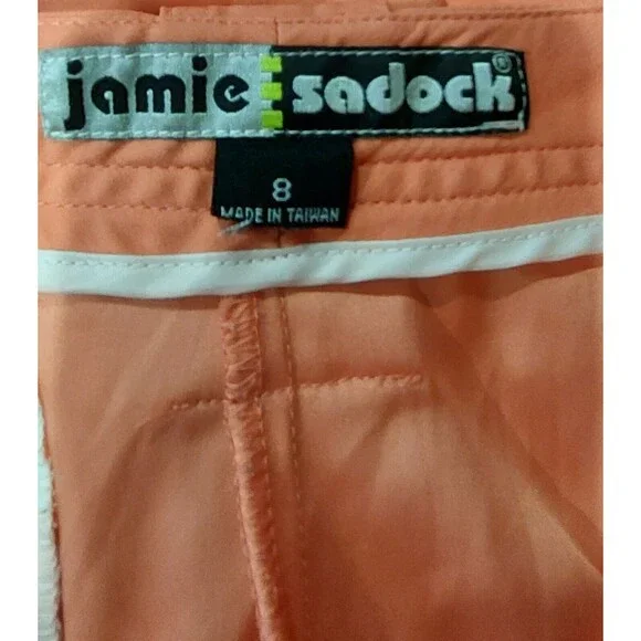 Jamie Sadock Shorts Bermuda Women Size 8,orange,Pocker,30 Inch Waist,13 Inseam - Picture 2 of 9